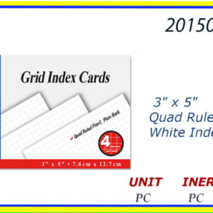 20150 - 513  GRID INDEX CARDS (100)