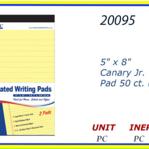 20095 - 5"X 8"CANARY PAD (50)
