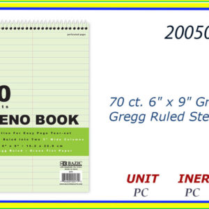20050 - 6" X 9" STENO BOOK (70)