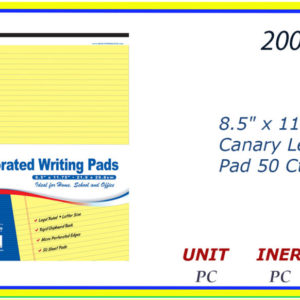 20090 -597   WRITING PADS YELLOW