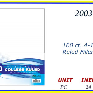 20030 - COLLEGE RULED (100)
