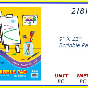 21815 - 9" X 12" SCRIBBLE PAD