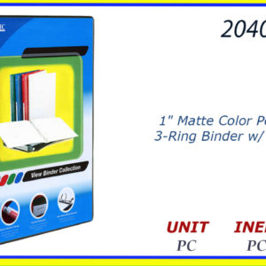 20407 - BLIND RING MATTE COLOR 1"