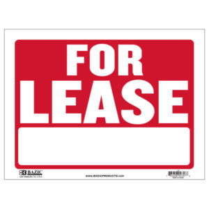 53261 - L-9  Sign For Lease 12" X 16"