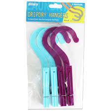 55573 - 689         Allary DripDry Laundry Hangers 6pcs