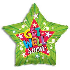 50817 - 19485  Balloons Get Well Star 18"