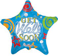 50501 - 19519  Balloon Get Well 18"