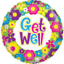 50315 - 15394  Balloons Get Well  18"