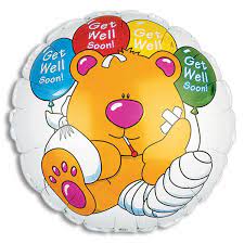 50288 - 114073  Ballons Get Well Brewster 18"