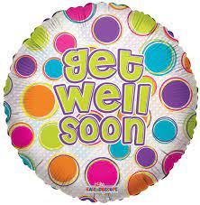50258 - 19152  Balloons Get Well Soon  18"