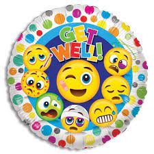 50020 - 15071 Balloon Get Well Smilies 18"