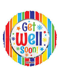 50333 - 15387  Balloons Get Well 18"