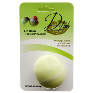 58498 - 88262    Dlish Lip Balm Ball Tropical Pineapple