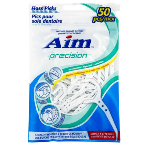 46234 78109 Aim Dental Floss Picks 50pcs Ramsey Distributors