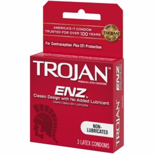 56057 - 2823  Trojan Condom Non-Lubricated Rojo 3pk