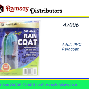 47006 - CH23865  Adult PVC Raincoat