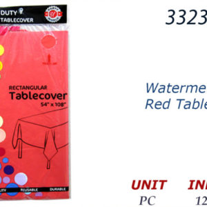 33235 - CN92066      Watermelon Red Table Cover  54 X 108