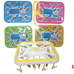 46390 - CH85536  18 Pcs Heavy Duty Cloth Hanger Square