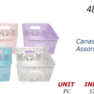 48686 - 37436  Canasta 9.84" Assorted Colors