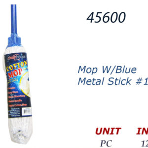 45600 - 6016   Mop W/Blue Metal Stick Handle #16
