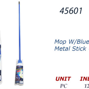 45601 - 6012T   Mop W/Blue Metal Stick Handle #12