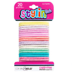 32265 - 323754PH   20pcs Ponyholders Pastels Colors