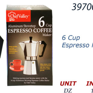 39700 - CH11147      6 Cup Aluminum Coffee Espresso
