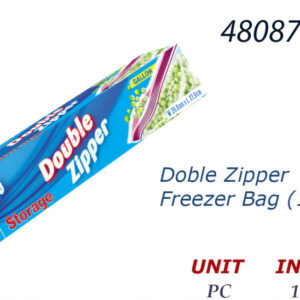 48087 - CN91210  Double Zip Gallon Storage 15ct