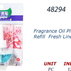 48294 - 86114  Fragrance Oil Plug In Refill  Fresh Linen 0.7oz