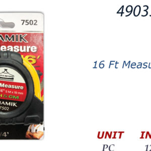 49033 - D-7502   16 Ft Measure Tape
