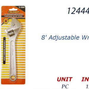 12444 - TL-3404   8' Adjustable Wrench, Hd