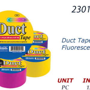 23017 - 910    BAZIC 1.88" X 10 Yard Assorted Fluorescent, Duct Tape