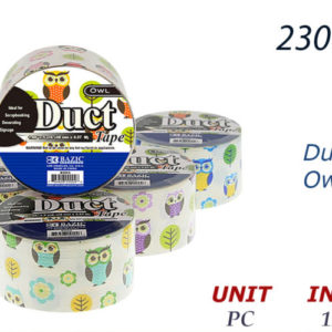 23002 - 9004    BAZIC 1.88" X 5 Yards Owl Series Duct Tape