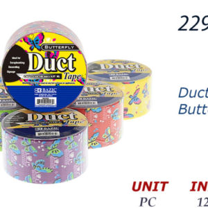 22999 - 9003    BAZIC 1.88" X 5 Yards Butterfly Series Duct Tape