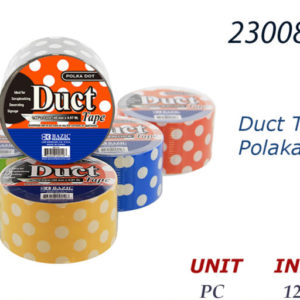 23008 - 9010    BAZIC 1.88" X 5 Yards Polka Dot Series Duct Tape