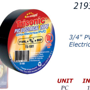21930 - TS1001Bk  3/4" PVC Electric Tape 1pk