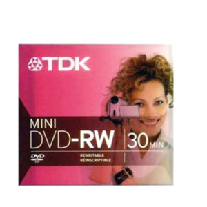 55387 - TDK Mini DVD-RW Cassette 30 Minutes