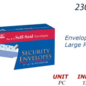 23056 - 5066    BAZIC #6 3/4 Self-Seal Security Envelope (55/Pack)