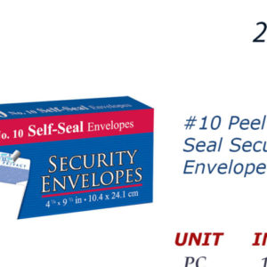 22123 - 575   #10 Peel & Seal Security Envelope (40/Pack).