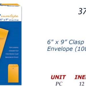 37208 - 5071   6" x 9"  Clasp Envelope (100/Pack).