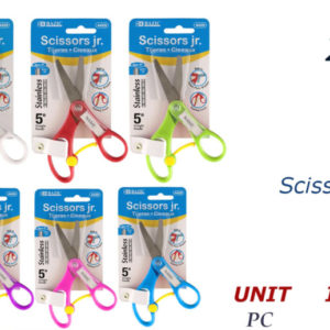 23091 - 4429  5" Blunt Tip School Scissors W/Name Tag