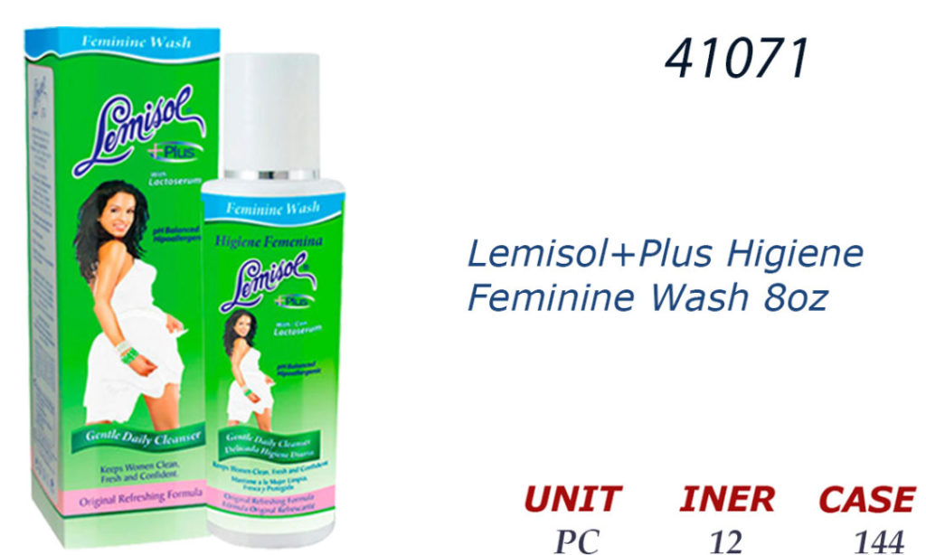 41071 Lemisol+Plus 8fl. Higiene Feminine Wash Ramsey Distributors