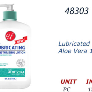 48303 - 55055     Lubricated Lotion Aloe Vera 15oz