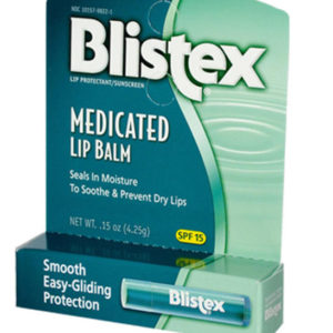 58465 - 22061   Blistex Medicate Lip Balm Green Dsply 24
