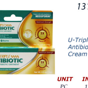 13144 - 86072  U-Triple Antibiotic Cream 0.5oz