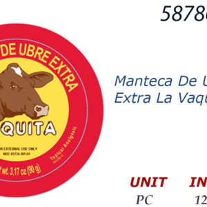 58786 - 27265  MANTECA DE UBRE LA VAQUITA XTRA 3.17OZ