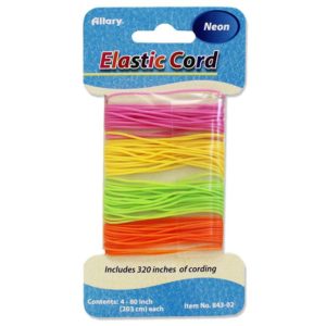 55564 - 843-02   Elastic Cord, Neon