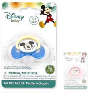 38578 - M30110 MIckey /Minnie Silicone Pacifier