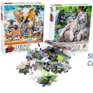 41981 - 42592  50 Piece 3D Stay Cool/Who Dunit Puzzle Asst