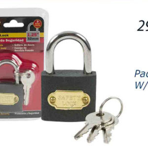 29254 - 67513 Pad Lock W/Keys-1.2'